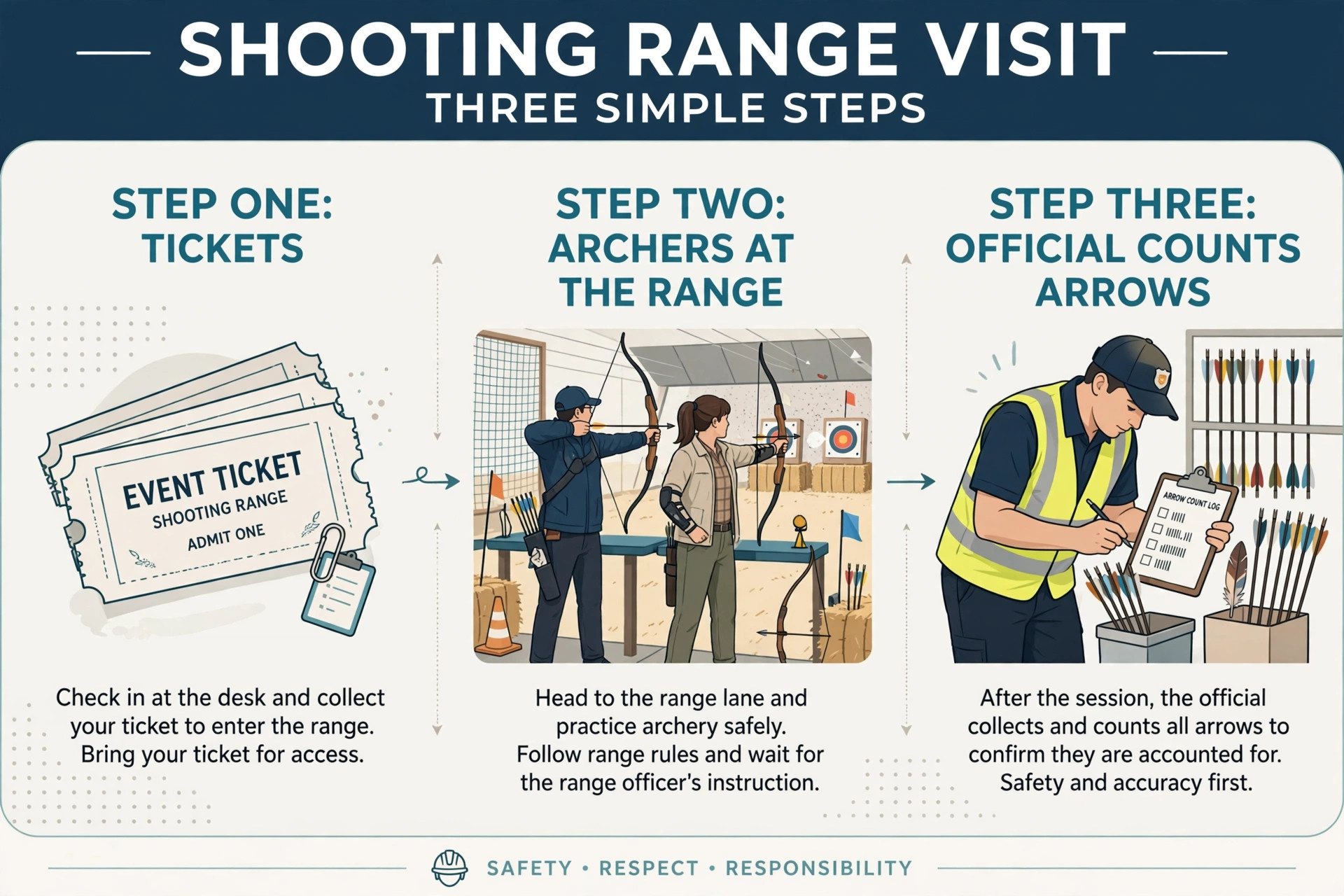 Step by step infographic explaining how the Shillong Teer game works