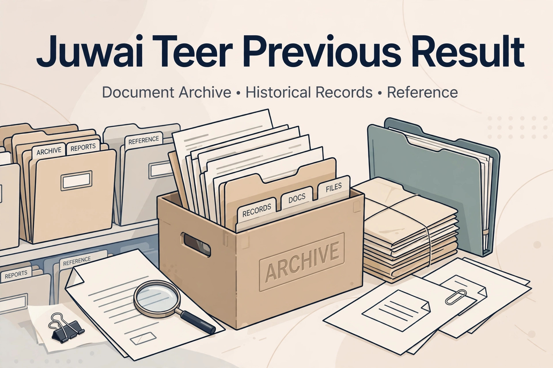 Juwai teer previous result archive showing past FR and SR result records