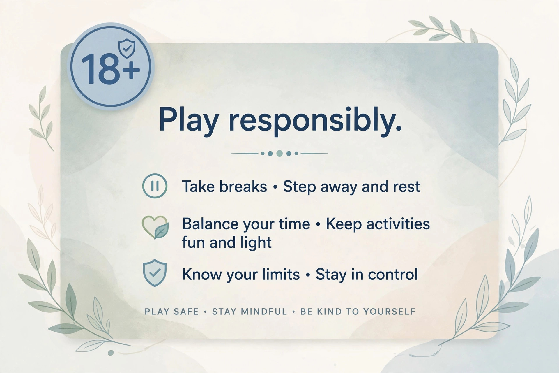 Responsible play reminder for meghalaya teer, adults 18 plus only