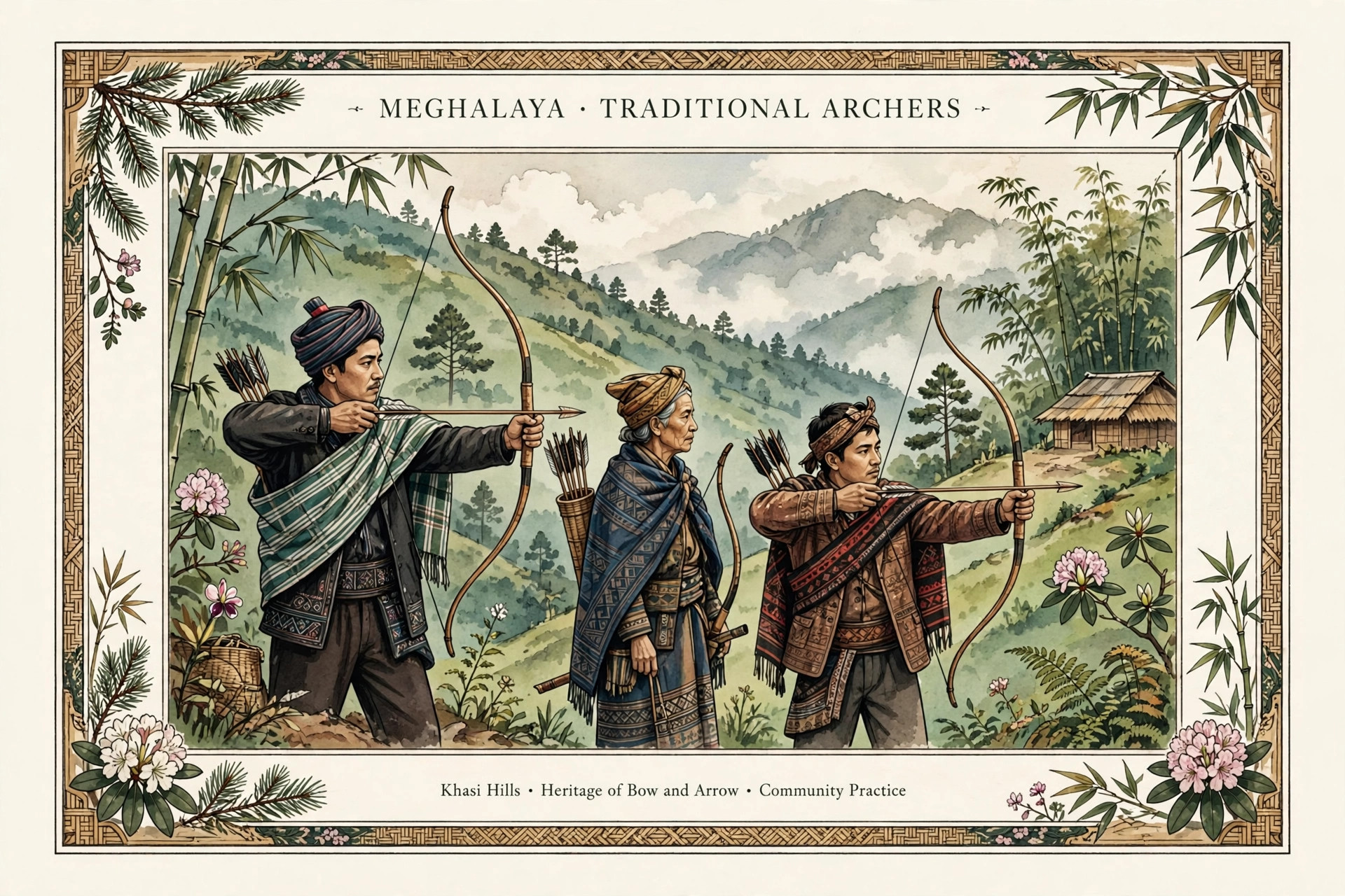 Khasi archery tradition in Shillong before the modern teer lottery