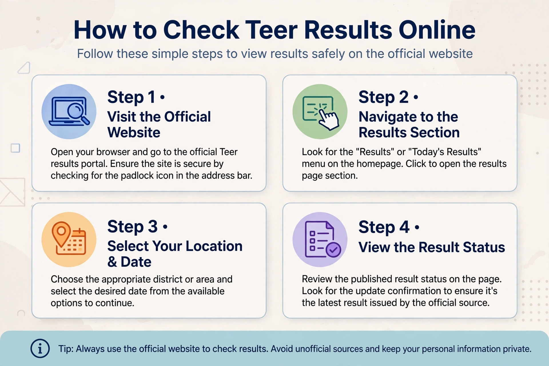 Guide to checking teer result live online every day